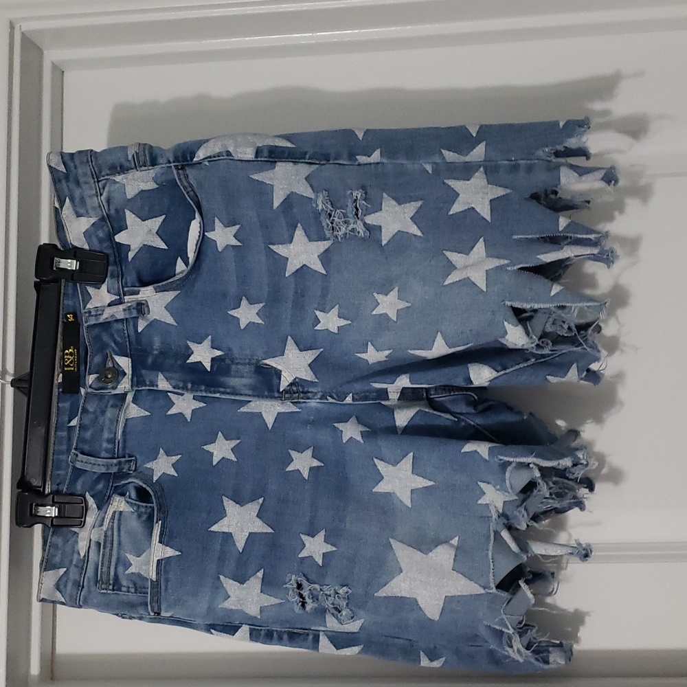 Jean Shorts 4th of July Stars